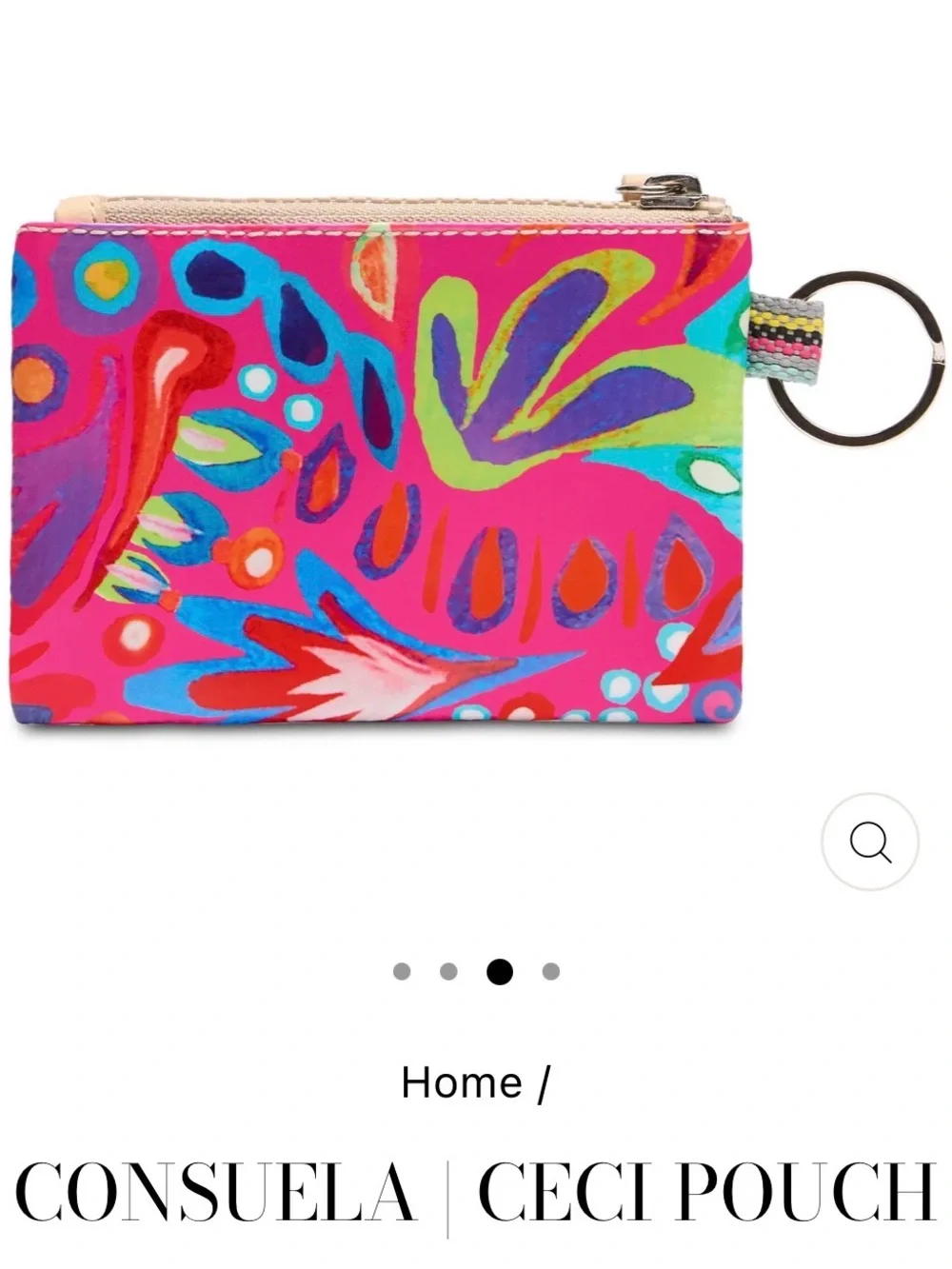 Consuela (Ceci) Pink Multi Key & Card Pouch